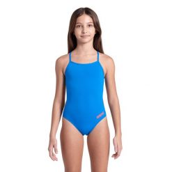 Strój kąpielowy dla dziewczynek Arena Team Swimsuit Challenge. Niebieskie stroje kąpielowe dla dziewczynek Arena, bez wzorów. Za 165.50 zł.