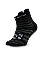 Compressport Skarpety długie Pro Racing Socks V4.0 Ultralight Run High XU00050B Czarny. Czarne skarpety damskie Compressport, bez wzorów, z materiału. Za 69.99 zł.