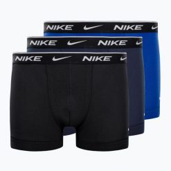 Bokserki męskie Nike Everyday Cotton Stretch Trunk 3 pary. Brązowe bokserki męskie Nike, m, bez wzorów, z bawełny. Za 129.99 zł.