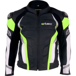 W-TEC Kurtka motocyklowa męska skórzana Velocity czarno-żółta r. S (9763-S-1). Kurtki męskie marki W-TEC. Za 1,349.00 zł.