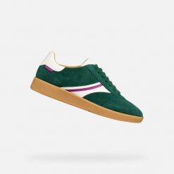 Baskets Femme Baskets Geox D MELEDA Vert Geox. Białe obuwie sportowe damskie Geox, bez wzorów. W wyprzedaży za 378.00 zł.