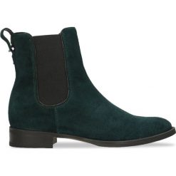 Sztyblety NEVIA. Zielone botki damskie Gino Rossi, ze skóry, eleganckie. W wyprzedaży za 329.94 zł.
