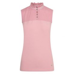 Jeździecka koszulka polo bez rękawów dla dziewczynek Imperial Riding Camee. Czerwone bluzki dla dziewczynek IMPERIAL RIDING, bez wzorów, bez kołnierzyka, bez ramiączek. Za 177.00 zł.