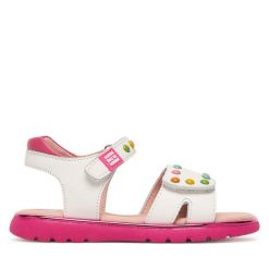 Sandały Agatha Ruiz de la Prada. Białe sandały dziewczęce Agatha Ruiz de la Prada, bez zapięcia. Za 249.99 zł.
