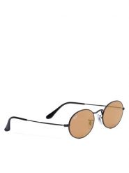 Ray-Ban Okulary przeciwsłoneczne Oval Flat Lenses 0RB3547N Czarny. Czarne okulary przeciwsłoneczne damskie Ray-Ban. Za 819.99 zł.