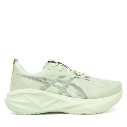 Buty do biegania Asics. Zielone obuwie sportowe damskie Asics, bez wzorów, do biegania. Za 679.99 zł.