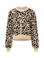 Noisy May Sweter - NMCharlott Kobiety beżowy|czarny, XS. Brązowe swetry damskie Noisy may, xs, bez wzorów, klasyczne, bez kołnierzyka, bez ramiączek, bez kaptura. Za 169.95 zł.