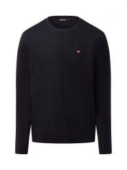 Napapijri Męska koszula z długim rękawem - Salis Mężczyźni Bawełna czarny jednolity, S. Czarne koszule męskie Napapijri, m, bez wzorów, z bawełny, eleganckie, bez kołnierzyka, bez ramiączek. Za 229.95 zł.