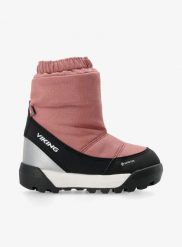 Buty zimowe dla dziewczynki Viking Expower Warm GTX Pull On. Czerwone buty zimowe dziewczęce Viking, bez wzorów, z gore-texu, bez zapięcia. Za 369.99 zł.