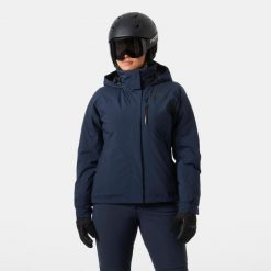 Damska kurtka narciarska Helly Hansen Crewser. Niebieskie kurtki snowboardowe damskie Helly Hansen, na zimę, s, bez wzorów, bez kaptura, narciarskie. W wyprzedaży za 1,002.50 zł.