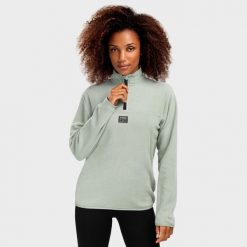 Bluza z cienkiego polaru do sportów zimowych damska Cascade-W. Zielone bluzy damskie SIROKO, na zimę, xl, bez wzorów, z polaru, bez kaptura. Za 292.00 zł.