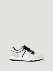 Bjorn_borg T3110 LOW buty tenisowe biało-czarne – WHITE - BLACK. Białe obuwie sportowe damskie Björn Borg, bez wzorów, tenisowe. Za 500.00 zł.