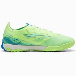 Buty piłkarskie unisex PUMA FUTURE 5 MATCH TT. Zielone buty sportowe męskie Puma, z materiału, bez zapięcia, do piłki nożnej. W wyprzedaży za 270.45 zł.