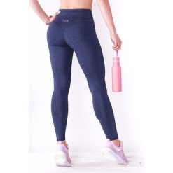 Granatowe legginsy sportowe damskie 2skin PUSH UP DARK NIGHT. Niebieskie obuwie sportowe damskie 2SkIN, bez wzorów, z elastanu, na fitness i siłownię. Za 62.99 zł.