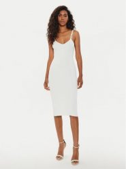 Guess Sukienka letnia W4YK52 Z30Y2 Beżowy Bodycon Fit. Brązowe sukienki damskie Guess, na lato, l, z aplikacjami, z syntetyku, bez kołnierzyka, bez ramiączek, bodycon. Za 379.99 zł.