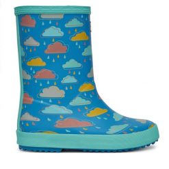 Kalosze Hunter. Niebieskie kalosze chłopięce Hunter, bez wzorów. Za 79.99 zł.