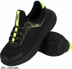 Reis Męskie lekkie półbuty ochronne tekstylne podnosek wkładka antyprzebiciowa podeszwa EVA TPR antypoślizgowa olejoodporna antyelektrostatyczna czarn. Brązowe półbuty na co dzień męskie Reis, bez zapięcia. Za 124.58 zł.