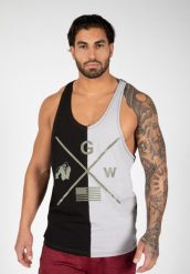 Tank Top fitness męski Gorlilla Wear Sterling Stringer. Czarne t-shirty męskie GORILLA WEAR, m, bez wzorów, eleganckie, bez kołnierzyka. Za 156.95 zł.