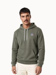 Bluza z kapturem Le Coq Sportif Essential. Zielone bluzy sportowe męskie le coq sportif, m, bez wzorów, z dresówki, z kapturem, na fitness i siłownię. Za 384.50 zł.