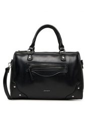 JENNY Torebka C-JNY-M-013-08 Czarny. Czarne torebki do ręki damskie Jenny, bez wzorów, z materiału, bez dodatków. Za 169.99 zł.