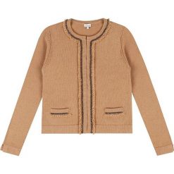 Kardigan "Emelie" w kolorze karmelowym. Brązowe kardigany damskie Ateliers de la Maille, z aplikacjami, z kaszmiru. W wyprzedaży za 636.95 zł.