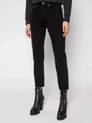 SPODNIE DAMSKIE JEANSOWE Levi's 501 CROP 36200-0085 (29/30). Czarne spodnie sportowe damskie Levi's, l, bez wzorów, z jeansu, trekkingowe. Za 599.00 zł.