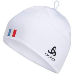 Czapka zimowa Odlo POLYKNIT FAN WARM ECO. Białe czapki i kapelusze męskie Odlo, na zimę, bez wzorów, sportowe. Za 139.99 zł.