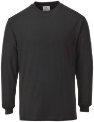 Trudnopalny antystatyczny T-shirt z długimi rękawami FR11 - jasnobrązowy XL. Brązowe t-shirty męskie Portwest, m, bez wzorów, bez kołnierzyka. Za 209.66 zł.