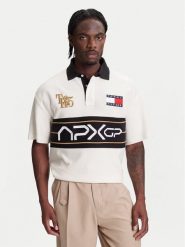 Tommy Hilfiger Polo F1 Movie Race Day MW0MW41393 Écru Relaxed Fit. Koszulki polo męskie Tommy Hilfiger, m, bez wzorów, z bawełny, bez ramiączek. Za 559.99 zł.