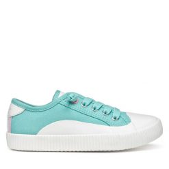 Trampki Geox. Niebieskie trampki i tenisówki dziewczęce Geox, bez wzorów, bez zapięcia. Za 119.99 zł.