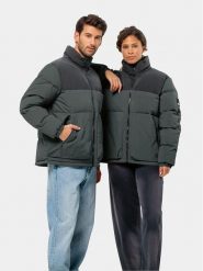 Jack Wolfskin Kurtka puchowa Dellbrueck Jkt 1207561 Zielony Regular Fit. Szare kurtki damskie Jack Wolfskin, l, bez wzorów, z puchu, bez kaptura. Za 959.99 zł.