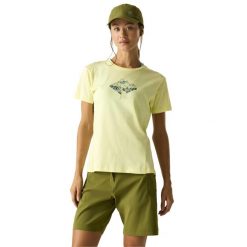 T-shirt Damski Z Górą Tranquility III. Żółte t-shirty damskie Dare 2b, m, bez wzorów, z bawełny, bez kołnierzyka. Za 94.99 zł.