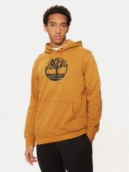 Timberland Bluza TB0A2BJHP571 Żółty Regular Fit. Żółte bluzy męskie Timberland, m, bez wzorów, z bawełny, bez kaptura. Za 309.99 zł.