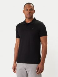KARL LAGERFELD Polo 745000 562200 Czarny Regular Fit. Czarne koszulki polo męskie KARL LAGERFELD, m, bez wzorów, z bawełny, bez ramiączek. Za 539.99 zł.