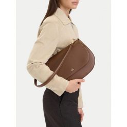 Torebka GINO ROSSI. Brązowe torebki do ręki damskie Gino Rossi, bez wzorów, klasyczne, bez dodatków. Za 279.99 zł.