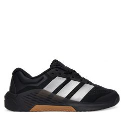 Buty na siłownię adidas. Czarne obuwie sportowe damskie Adidas, bez wzorów, na fitness i siłownię. Za 569.99 zł.