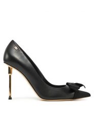 Elisabetta Franchi Szpilki SA-01L-51E2-V540 Czarny. Czarne szpilki damskie Elisabetta Franchi, bez wzorów, ze skóry, bez obcasa, bez zapięcia. Za 1,549.00 zł.