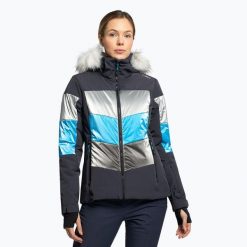 Kurtka narciarska damska CMP 30W0626 antracite. Szare kurtki damskie CMP, na zimę, s, bez wzorów, bez kaptura. Za 679.99 zł.