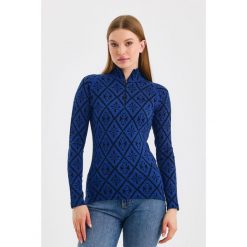 Venus - Koszulka termoaktywna z długim rękawem 100% wełna merino (230 g/m²). Niebieskie koszulki sportowe damskie WOOLONA, m, bez wzorów, z wełny, bez kołnierzyka, bez ramiączek, trekkingowe. W wyprzedaży za 351.00 zł.