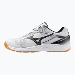 Buty do siatkówki Mizuno Cyclone Speed 5. Białe buty sportowe męskie Mizuno, bez zapięcia, do siatkówki. Za 229.99 zł.