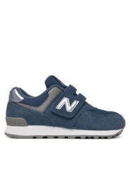 New Balance Sneakersy P5741UH Granatowy. Niebieskie buty sportowe chłopięce New Balance, bez wzorów, ze skóry, bez zapięcia. Za 299.99 zł.