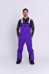 Spodnie ogrodniczki Yeh Man - fioletowe. Fioletowe spodnie snowboardowe męskie OOSC, m, bez wzorów, z materiału, narciarskie. Za 1,078.99 zł.