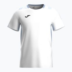Koszulka tenisowa męska Joma Challenge. Białe koszulki sportowe męskie Joma, l, bez wzorów, z elastanu, bez kołnierzyka, bez ramiączek, na fitness i siłownię. Za 159.99 zł.