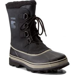 Śniegowce SOREL - Caribou NM1000 Black/Tusk 014. Czarne śniegowce i trapery męskie Sorel, z gumy. W wyprzedaży za 519.00 zł.