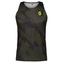 Koszulka do biegania męska SCOTT RC Run Tank. Czarne koszulki sportowe męskie Scott, l, bez wzorów, z materiału, bez kołnierzyka, bez ramiączek, do biegania. Za 209.99 zł.