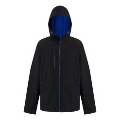 Męska Dwuwarstwowa Kurtka Soft Shell Navigate Z Kapturem. Czarne kurtki sportowe męskie Regatta, m, bez wzorów, trekkingowe. Za 184.99 zł.