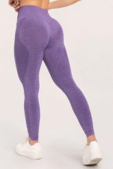 Legginsy fitness damskie Gym Glamour seamless. Fioletowe legginsy sportowe damskie GYM GLAMOUR, l, bez wzorów, z materiału, na fitness i siłownię. Za 169.99 zł.