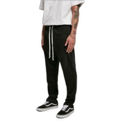 Jogging Urban Classics Low Crotch Cargo. Czarne spodnie materiałowe męskie Urban Classics, m, bez wzorów. Za 307.50 zł.