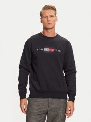 Tommy Hilfiger Bluza MW0MW35541 Granatowy Regular Fit. Niebieskie bluzy męskie Tommy Hilfiger, m, bez wzorów, z bawełny, bez kaptura. Za 309.99 zł.