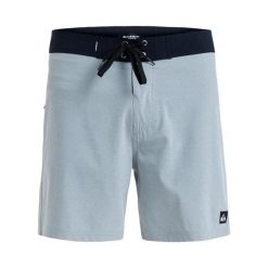 Spodenki boardshort dla Mężczyzn SURFSILK KAIMANA 16". Szare szorty męskie Quiksilver, l, bez wzorów, z elastanu. Za 229.99 zł.